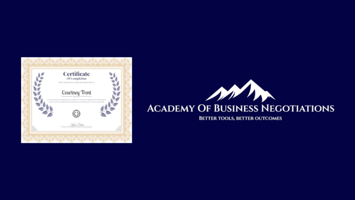The Academy of Business Negotiations B2B Certified Negotiator Exam